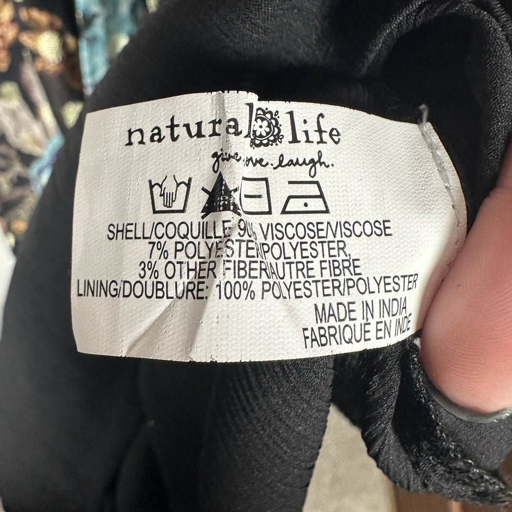 Natural Life The Alice Floral Metallic Maxi Dress Womens‎ XS Sleeveless Tiered - Picture 10 of 10